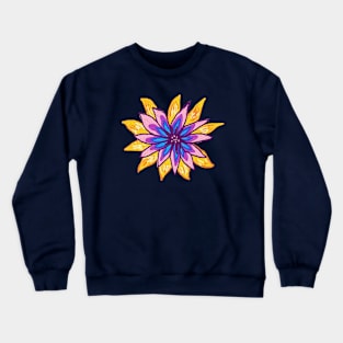 My garden full of flowers, vintage Flower patterns, oil painting Crewneck Sweatshirt